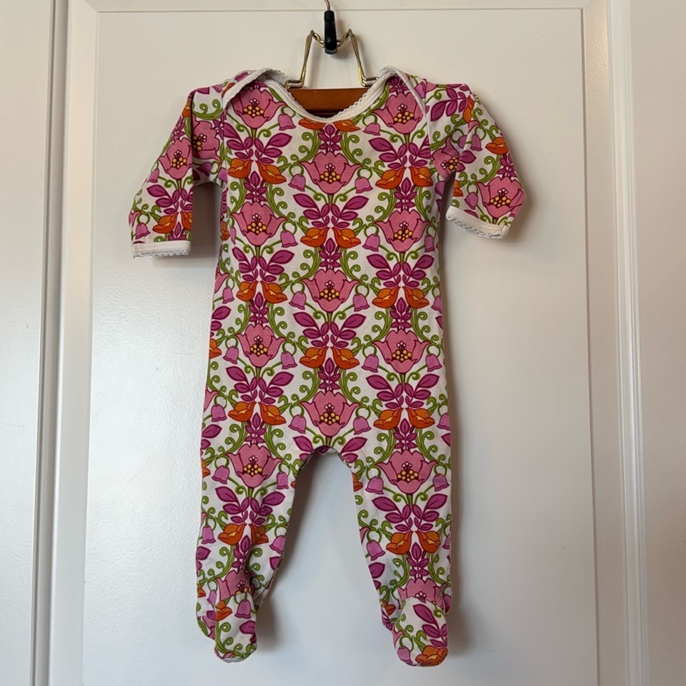 Vera Bradley Baby - floral Footie Pajamas - size 3-6 months
